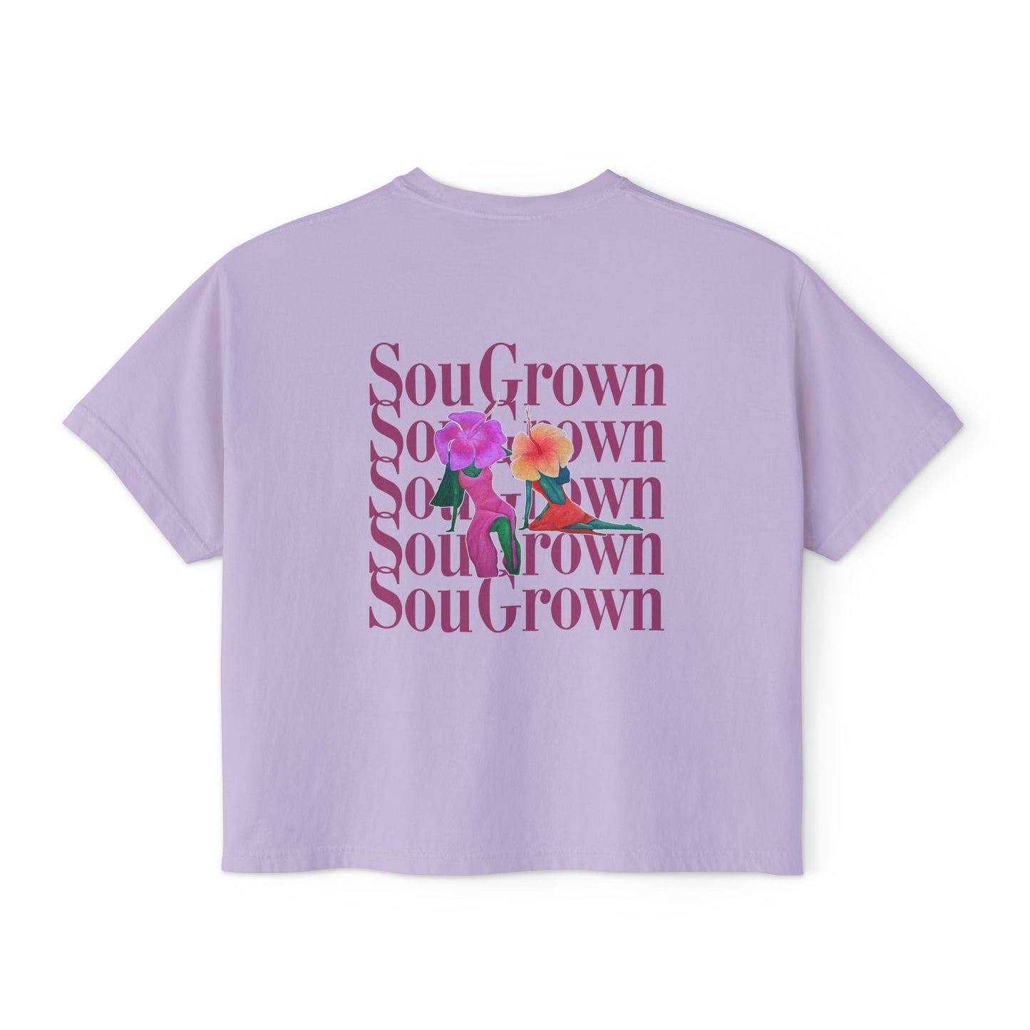 SouGrown Floral Boxy Tee - Rooted in My Softness