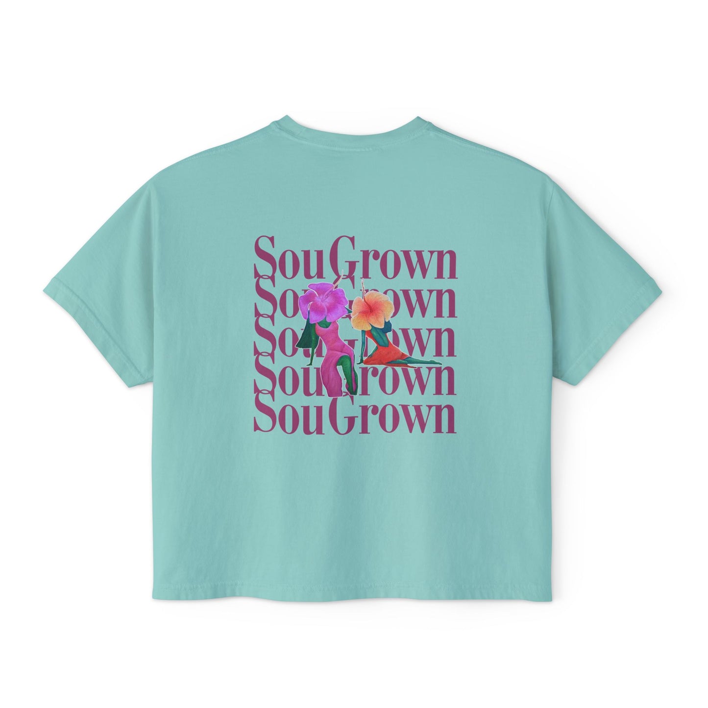 SouGrown Floral Boxy Tee - Rooted in My Softness