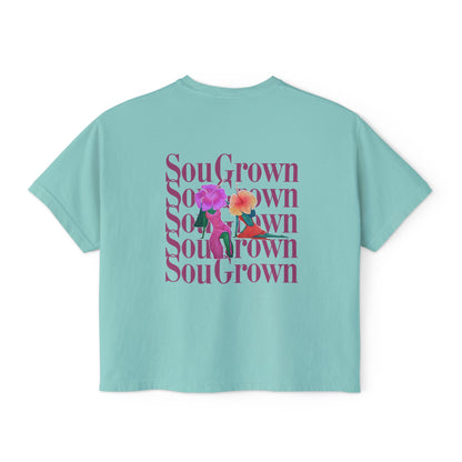 SouGrown Floral Boxy Tee - Rooted in My Softness