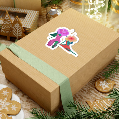 Tropical Floral - Wherever We go, We grow Kiss-Cut Sticker