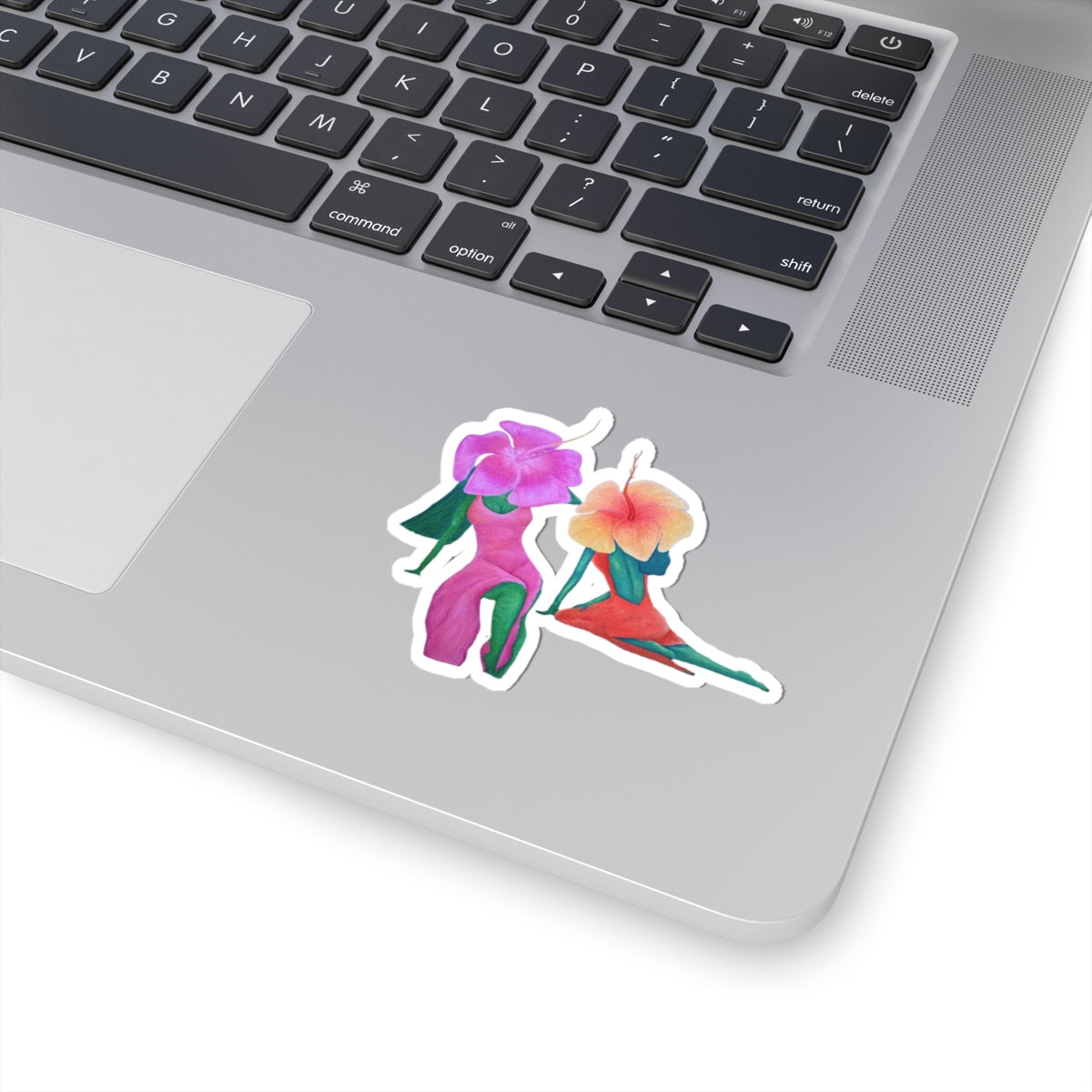 Tropical Floral - Wherever We go, We grow Kiss-Cut Sticker