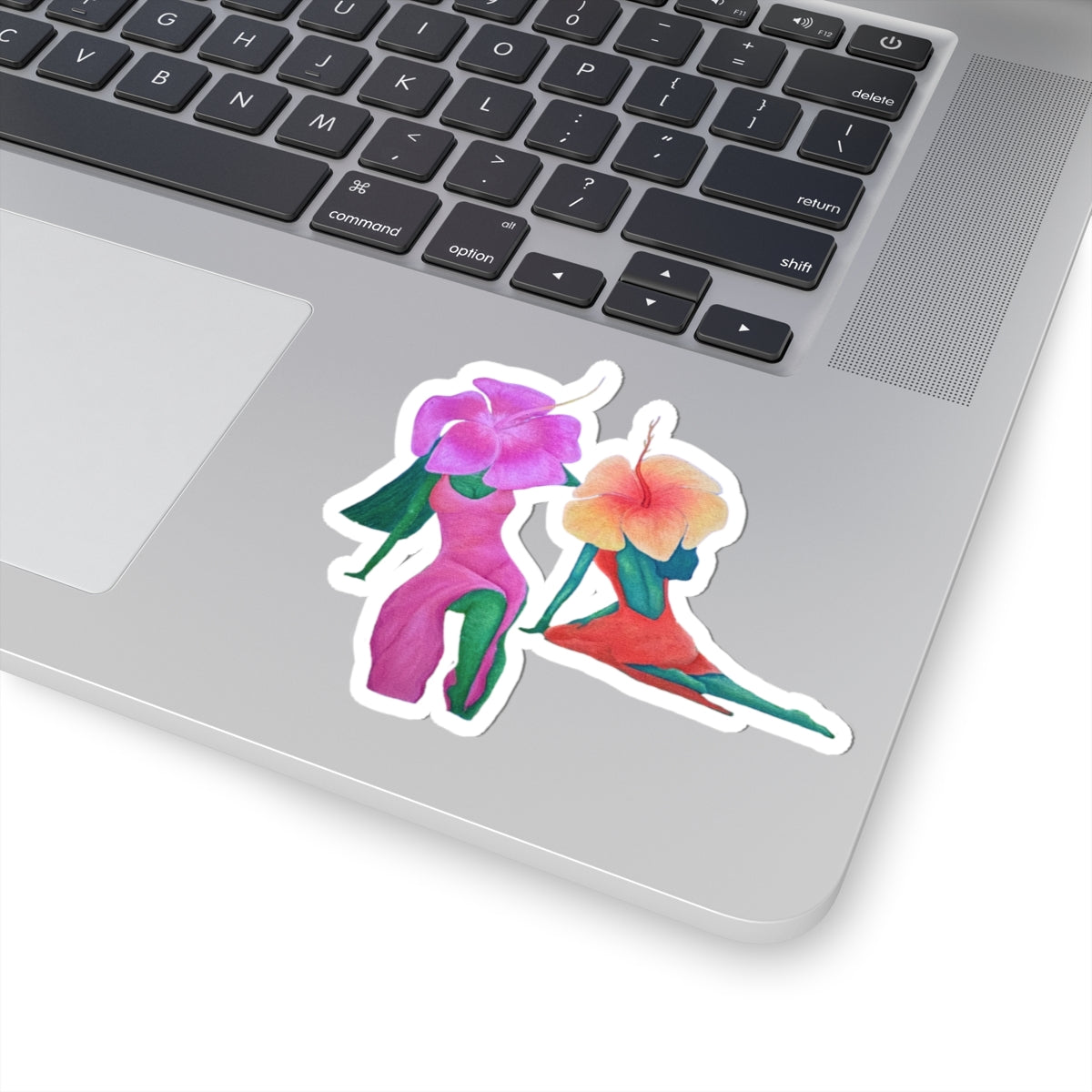 Tropical Floral - Wherever We go, We grow Kiss-Cut Sticker