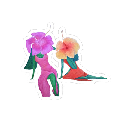 Tropical Floral - Wherever We go, We grow Kiss-Cut Sticker