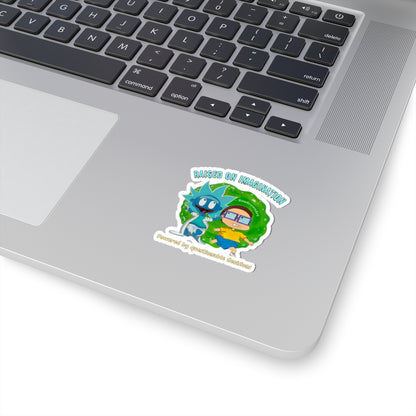90's Portal Adventure Quote Kiss-Cut Sticker — SouGrown Original Artwork