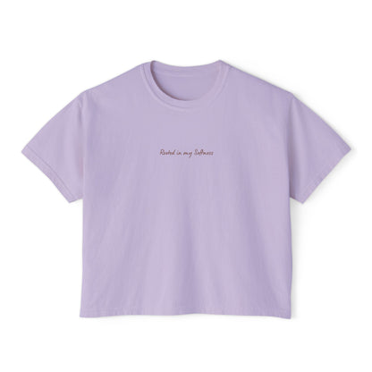 SouGrown Floral Boxy Tee - Rooted in My Softness