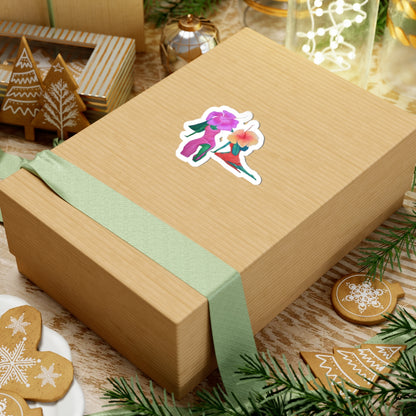 Tropical Floral - Wherever We go, We grow Kiss-Cut Sticker