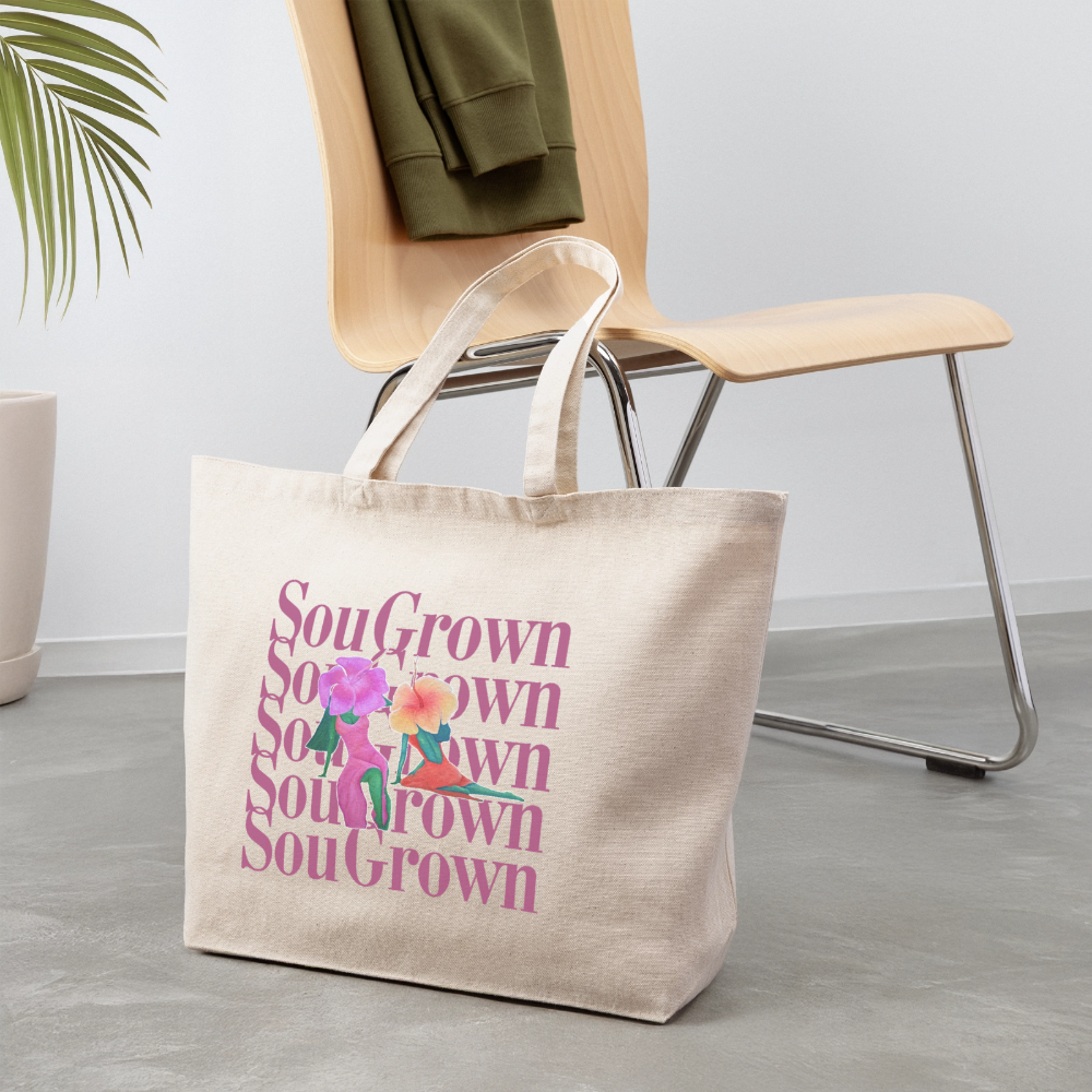Flower Babes Tote - natural