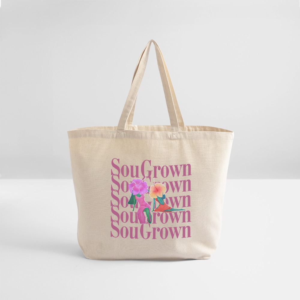Flower Babes Tote - natural