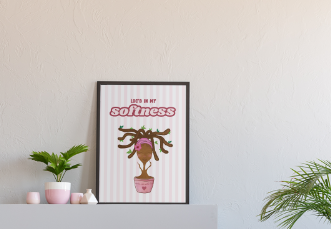 Loc'd in My Softness Art Print