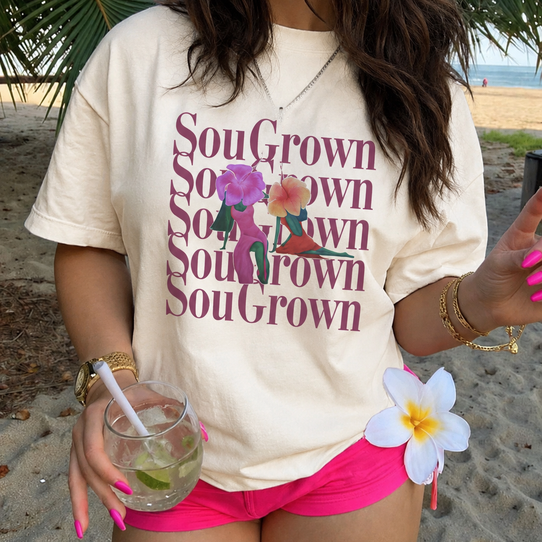 Flower Babes Retro Graphic Tee
