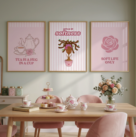 Loc'd in My Softness Art Print