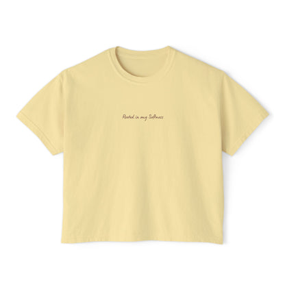 SouGrown Floral Boxy Tee - Rooted in My Softness