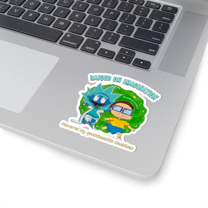 90's Portal Adventure Quote Kiss-Cut Sticker — SouGrown Original Artwork