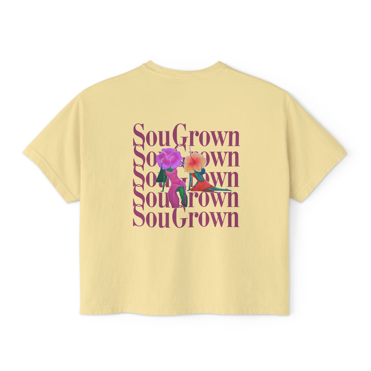 SouGrown Floral Boxy Tee - Rooted in My Softness