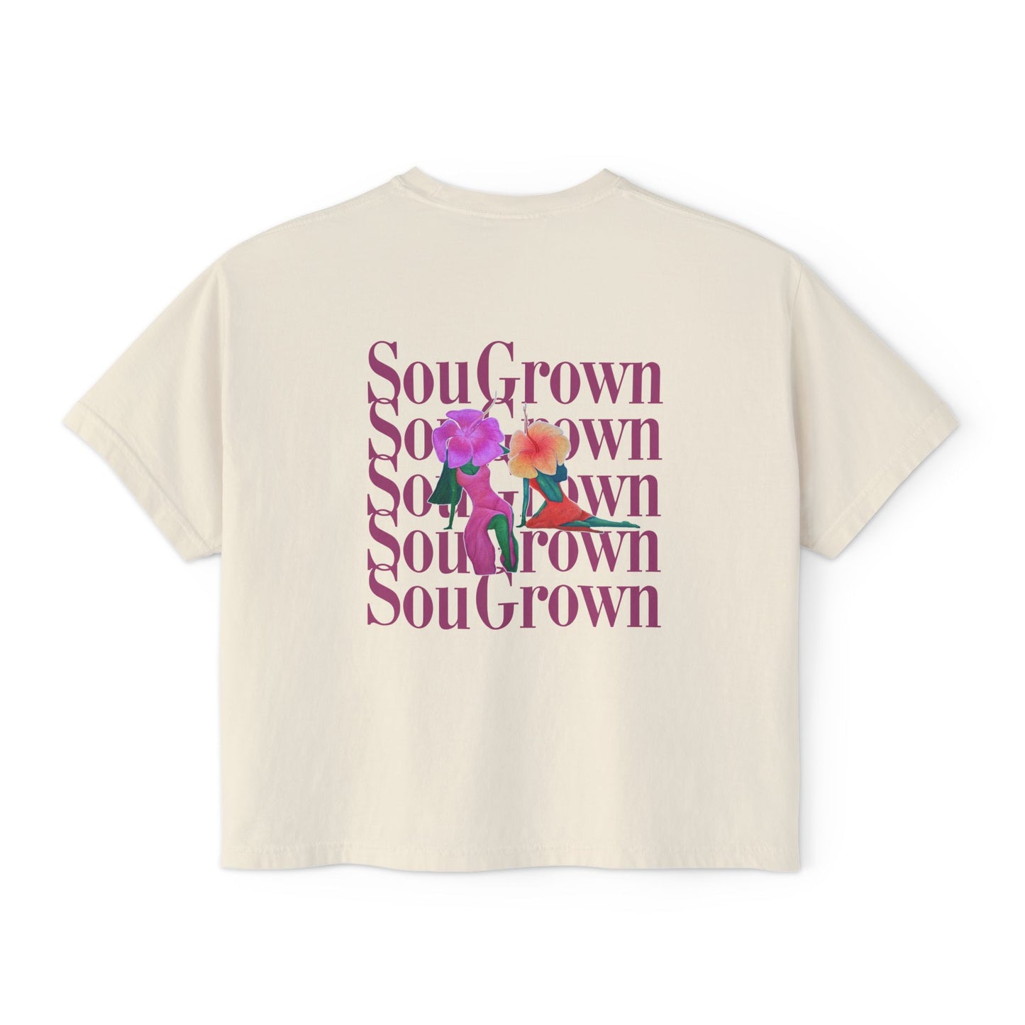 SouGrown Floral Boxy Tee - Rooted in My Softness