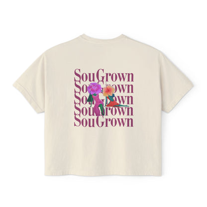 SouGrown Floral Boxy Tee - Rooted in My Softness